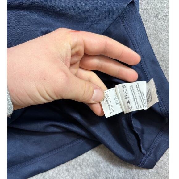 FIGC Italia Soccer Jersey Mens M Blue Colorblock Puma Activewear Performance - Picture 7 of 8